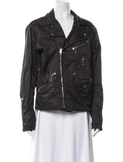 Pre-owned Rrl & Co. Biker Jacket In Gray