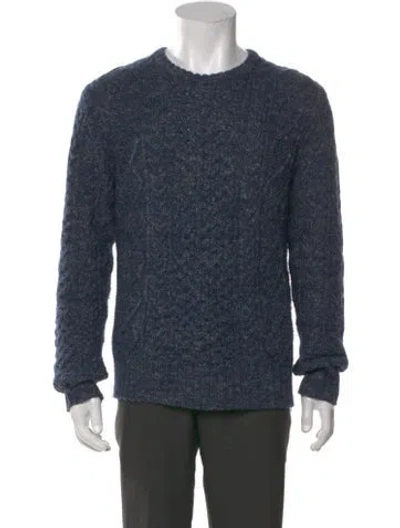 Pre-owned Rrl & Co. Crew Neck Long Sleeve Pullover In Blue