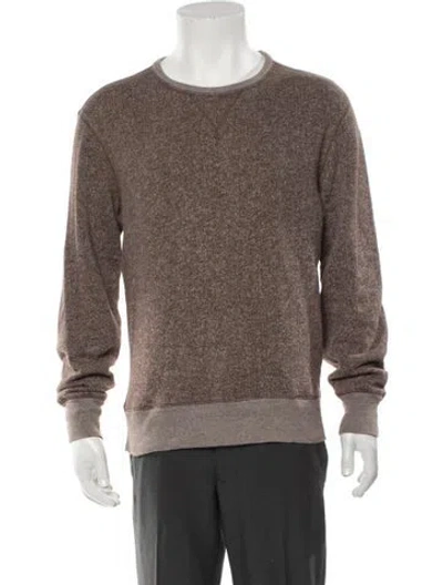 Pre-owned Rrl & Co. Crew Neck Long Sleeve Sweatshirt In Brown