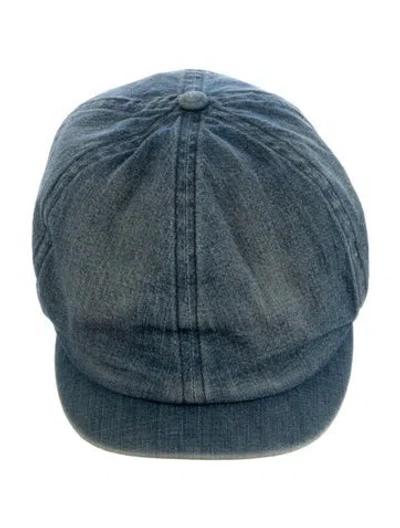 Pre-owned Rrl & Co. Denim Newsboy Cap In Blue