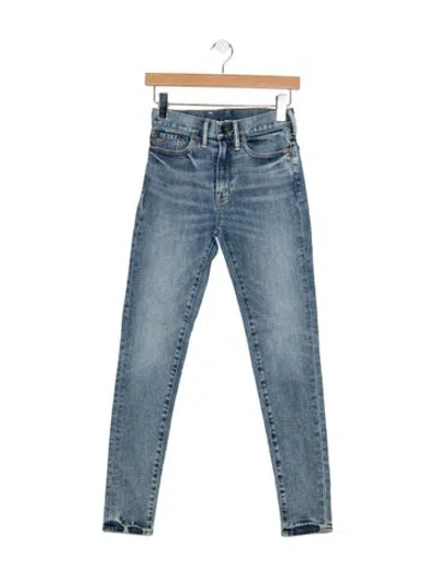 Pre-owned Rrl & Co. High-rise Skinny Leg Jeans In Blue