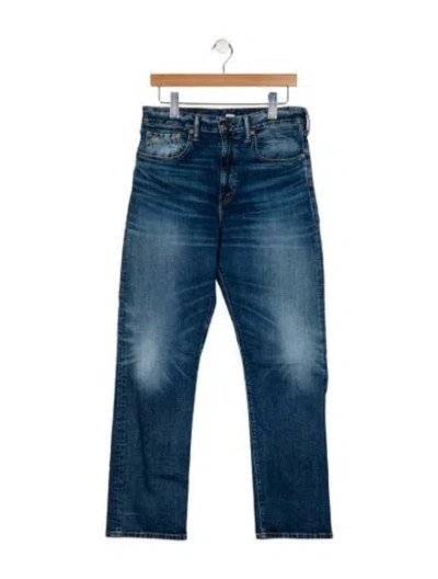 Pre-owned Rrl & Co. High-rise Straight Leg Jeans In Blue