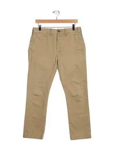 Pre-owned Rrl & Co. High-rise Straight Leg Jeans In Neutral