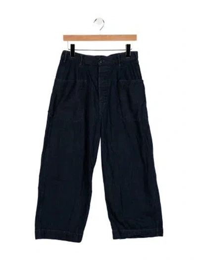 Pre-owned Rrl & Co. High-rise Wide Leg Jeans In Blue