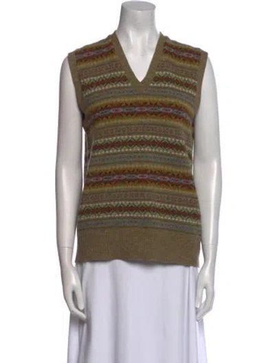 Pre-owned Rrl & Co. Lambswool Striped Top In Multi