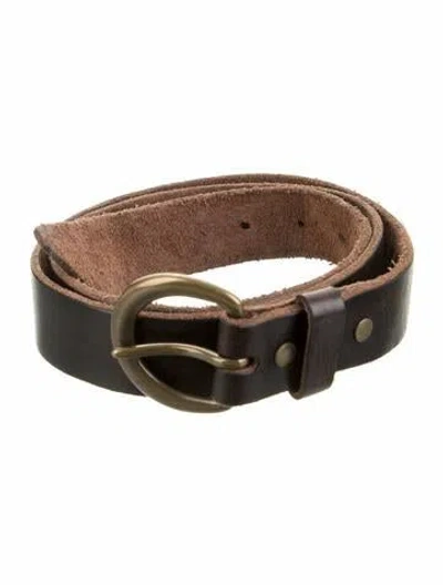 Pre-owned Rrl & Co. Leather Waist Belt In Brown