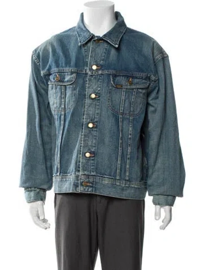 Pre-owned Rrl & Co. Leeland Trucker Denim Jacket In Blue