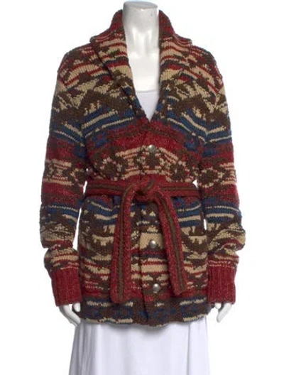 Pre-owned Rrl & Co. Linen Printed Sweater In Multi