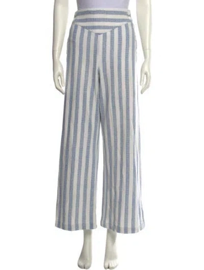 Pre-owned Rrl & Co. Linen Wide Leg Pants In Blue