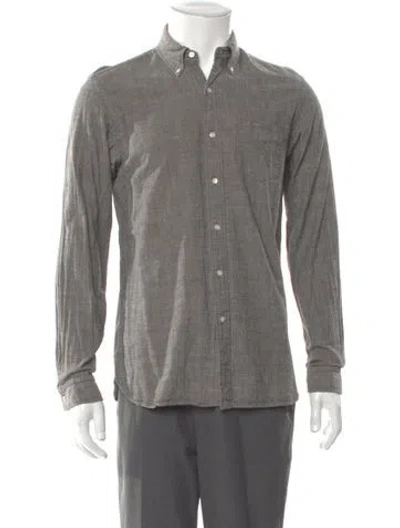 Pre-owned Rrl & Co. Long Sleeve Dress Shirt In Gray