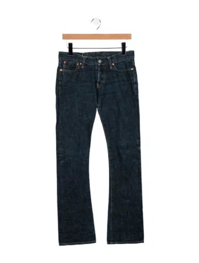 Pre-owned Rrl & Co. Mid-rise Flared Jeans In Blue