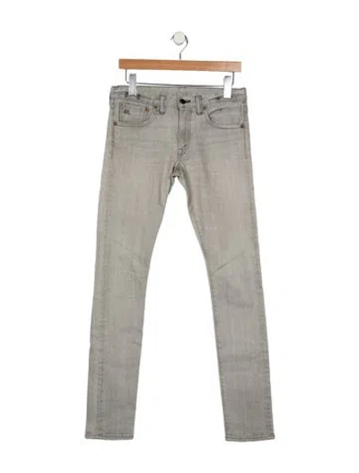 Pre-owned Rrl & Co. Mid-rise Skinny Leg Jeans In Gray