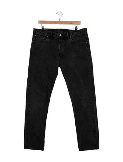 Pre-owned Rrl & Co. Mid-rise Straight Leg Jeans In Black