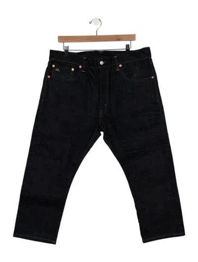 Pre-owned Rrl & Co. Mid-rise Straight Leg Jeans In Blue