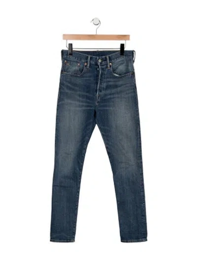 Pre-owned Rrl & Co. Mid-rise Straight Leg Jeans In Blue