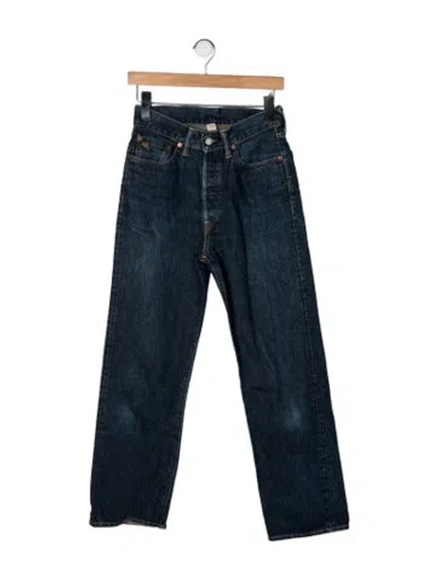 Pre-owned Rrl & Co. Mid-rise Straight Leg Jeans In Blue