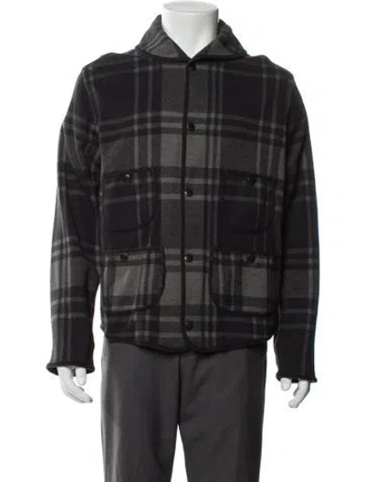 Pre-owned Rrl & Co. Plaid Print Jacket In Gray