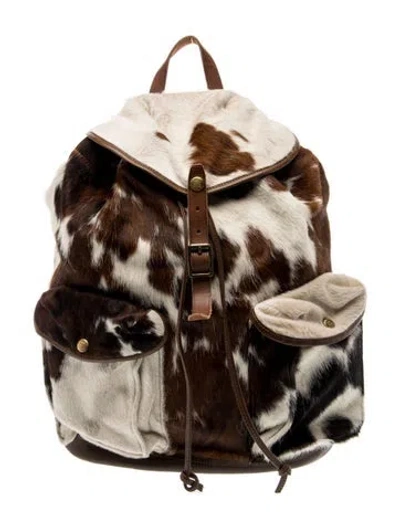 Pre-owned Rrl & Co. Ponyhair Backpack In Brown