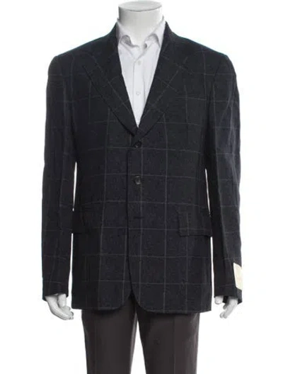 Pre-owned Rrl & Co. Printed Blazer W/tags In Blue