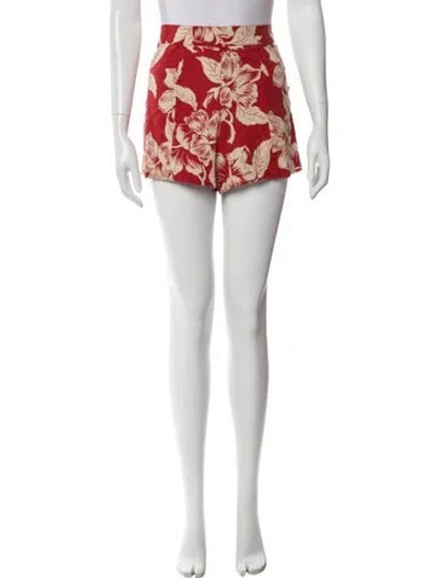 Pre-owned Rrl & Co. Printed Mini Shorts In Red