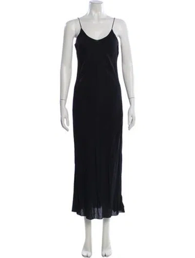Pre-owned Rrl & Co. Silk Long Dress In Gray