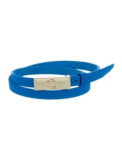Pre-owned Rrl & Co. Skinny Belt Kit In Blue