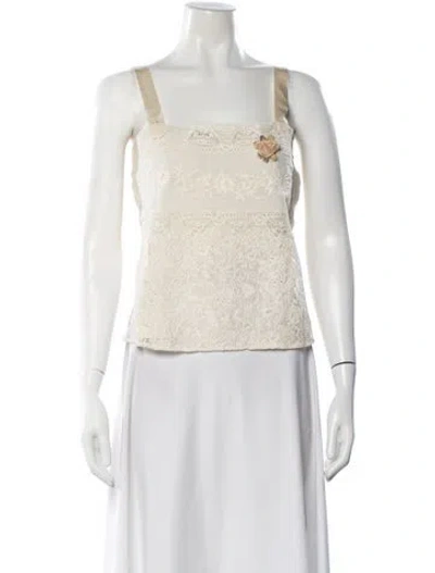 Pre-owned Rrl & Co. Square Neckline Sleeveless Top W/ Tags In Neutral