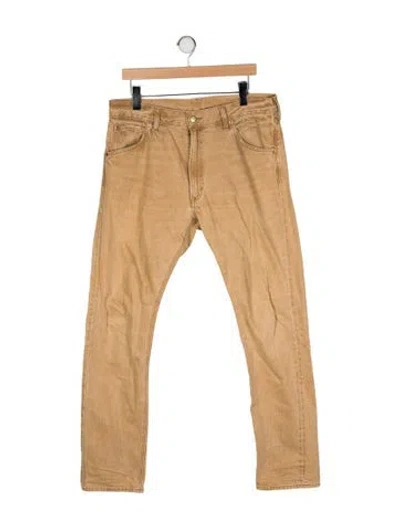 Pre-owned Rrl & Co. Straight-leg Jeans In Neutral