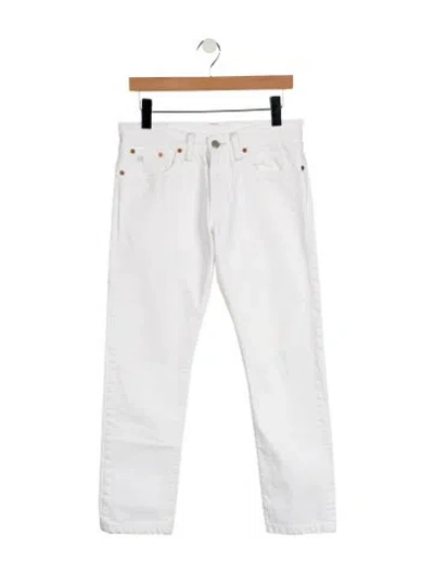 Pre-owned Rrl & Co. Straight-leg Jeans In White