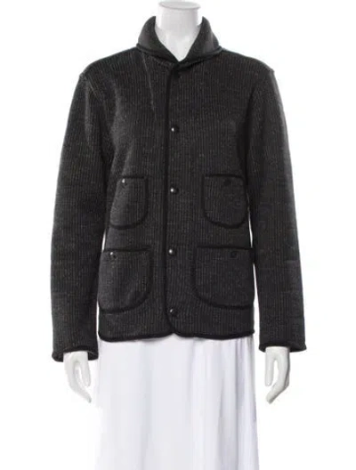 Pre-owned Rrl & Co. Striped Evening Jacket In Black