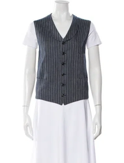 Pre-owned Rrl & Co. Striped Vest In Multi