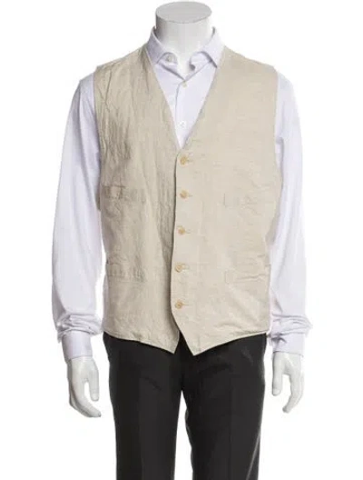 Pre-owned Rrl & Co. Suit Vest In Neutral