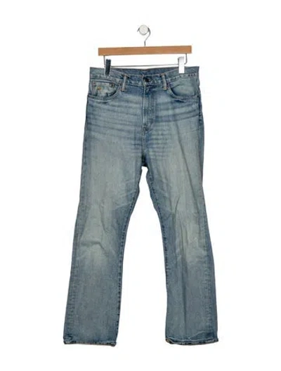 Pre-owned Rrl & Co. Wide Leg Pants In Blue
