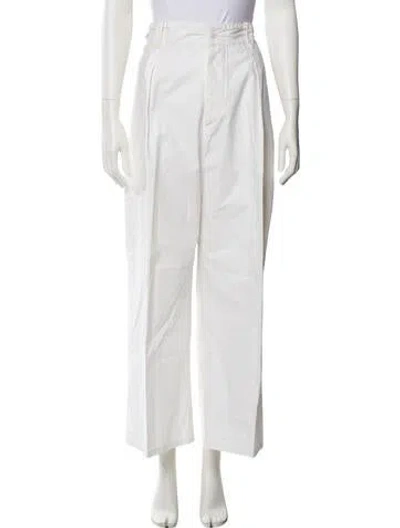 Pre-owned Rrl & Co. Wide Leg Pants In White