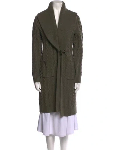 Pre-owned Rrl & Co. Wool Cowl Neck Sweater In Green