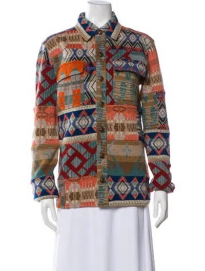 Pre-owned Rrl & Co. Wool Printed Jacket In Multi