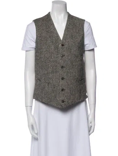 Pre-owned Rrl & Co. Wool Printed Vest W/ Tags In Multi