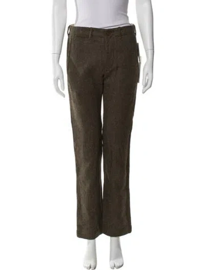Pre-owned Rrl & Co. Wool Wide Leg Pants W/ Tags In Green