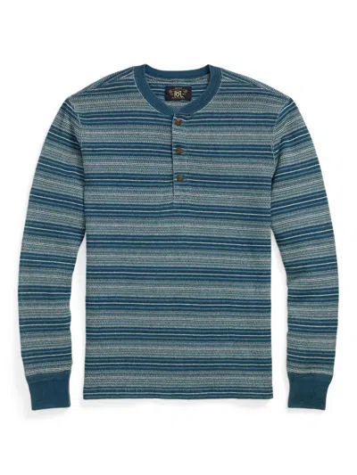 Rrl Archie T-shirt In Blue