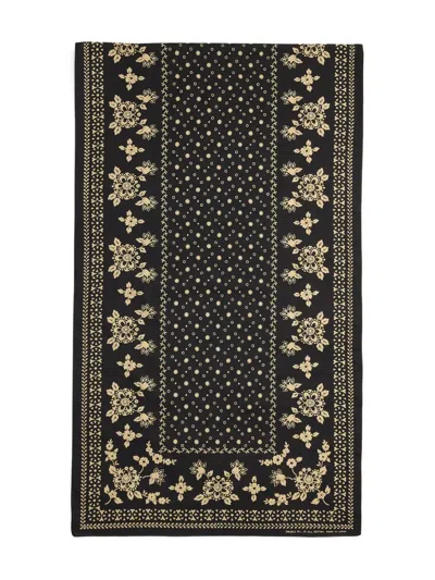 Rrl Ayden Floral Bandana Scarf In Black