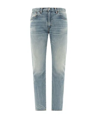 Rrl Belt-loop Jeans In Blue