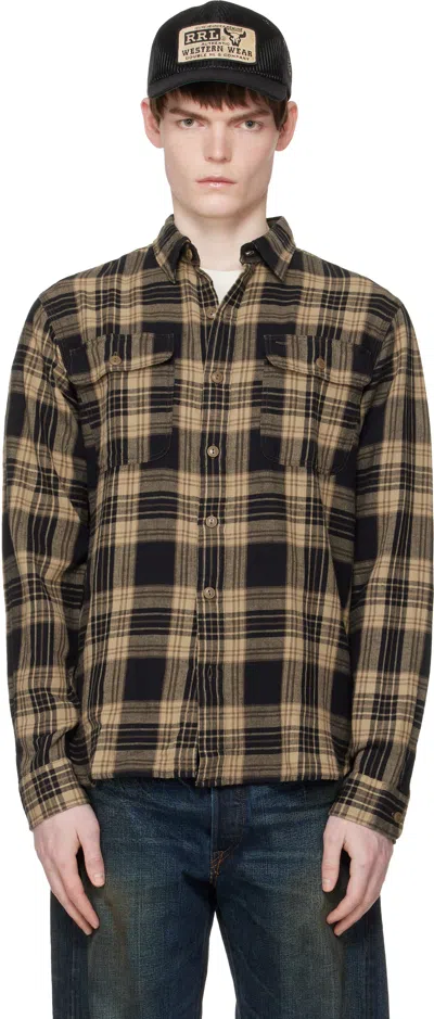 Rrl Black & Brown Greyson Shirt