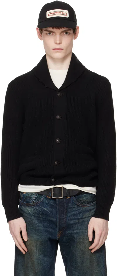 Rrl Black Cashmere Shawl-collar Cardigan