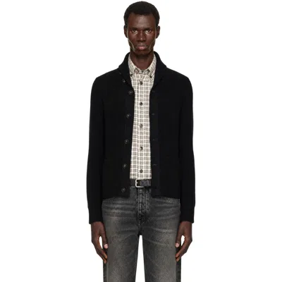 Rrl Black Cashmere Shawl-collar Cardigan