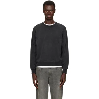 Rrl Black Indigo French Terry Sweatshirt