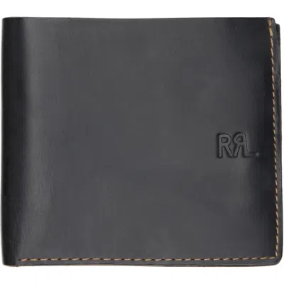 Rrl Black Leather Billfold Wallet