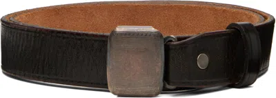 Rrl Black Slider-buckle Leather Belt