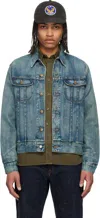 Rrl Leeland Indigo Jackets Light Blue In Leeland Wash