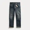 Rrl Boy Fit Straight Jeans In Gray