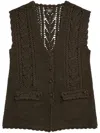 Rrl Brill Vest In Brown